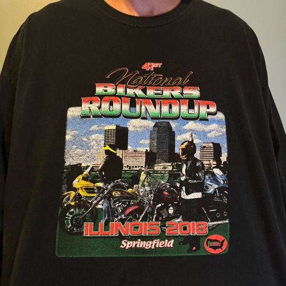 The National Biker Roundup 41st anniversary t shirt motorcycle rally - Picture 4 of 5
